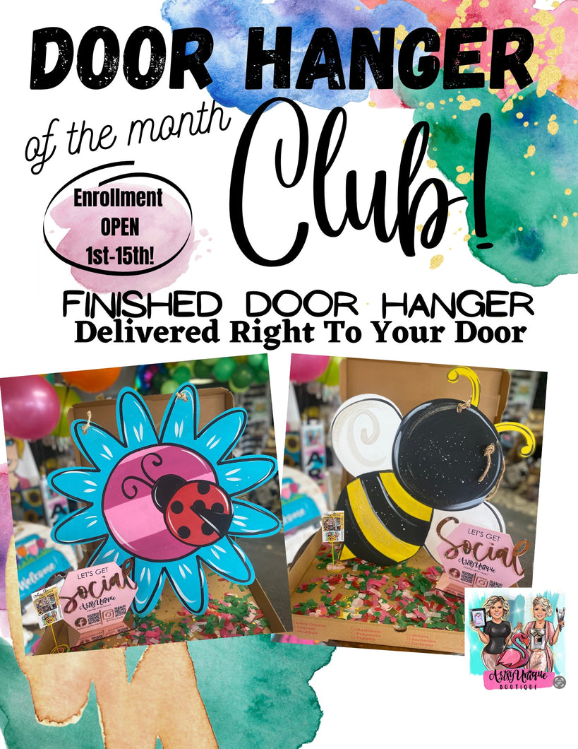 Door Hanger of the Month! FINISHED